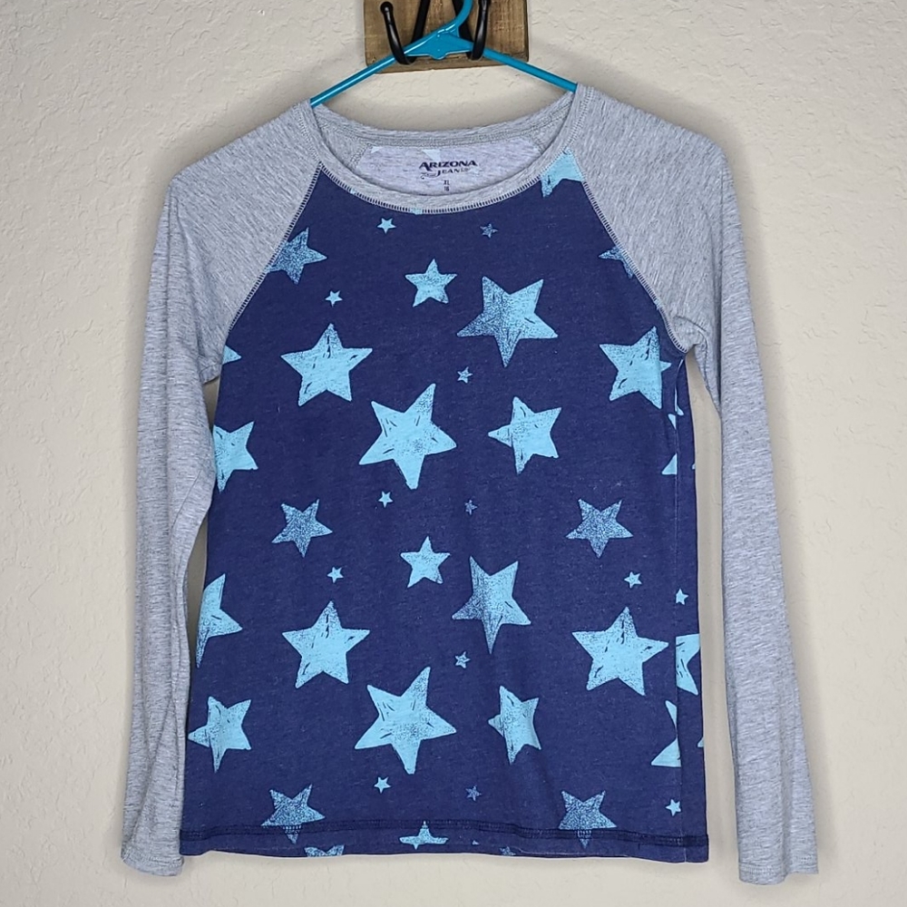 Girls Arizona Jeans Raglan Shirt.